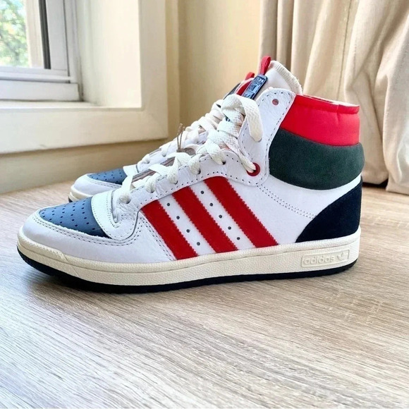 New Adidas Originals Top Ten RB Red Bull Sneakers Basketball  Red White Womens 8 - Picture 11 of 16